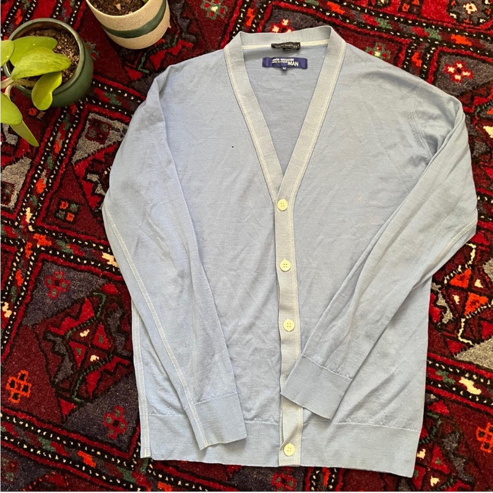John Smedley for Junya Watanabe Man Comme Des Garçons garment-dyed knit cardigan